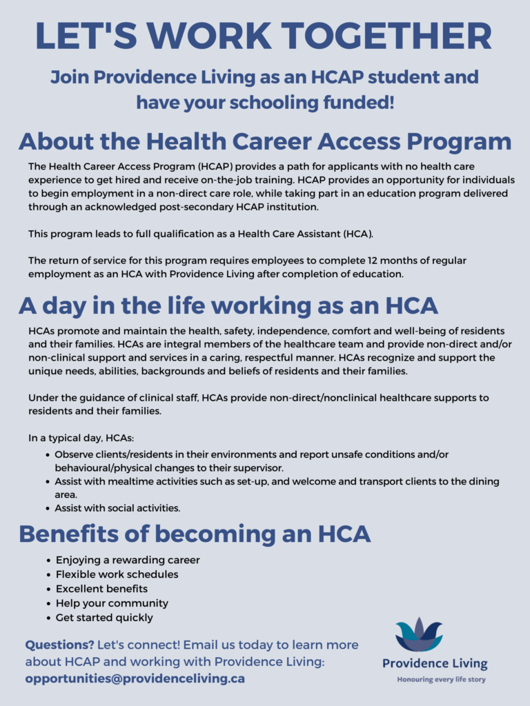 About the Health Career Access Program